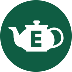 Witvoet Theepotje - Letter E